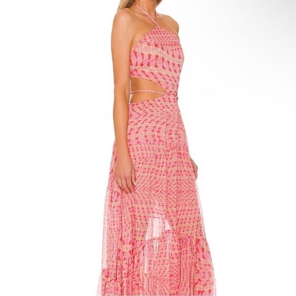 NWT Misa Los Angeles Dailia Maxi Dress In Septima Geo Medium $ 510.00 - Picture 4 of 8